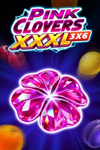 Pink Clovers XXXL slot game tile